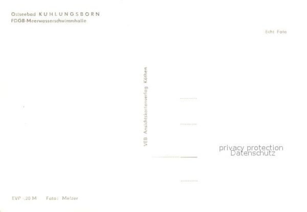Kuehlungsborn Ostseebad FDGB Meerwasserschwimmhalle – Bild 2