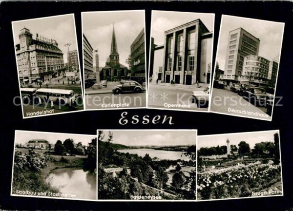 Essen Ruhr Handelshof Kurienplatz Opernhaus Deutsc