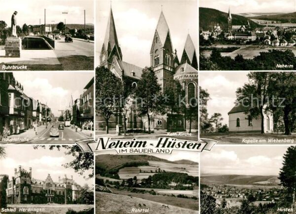 Neheim-Huesten Ruhrbrücke Neheim Katholische Kirche Ka