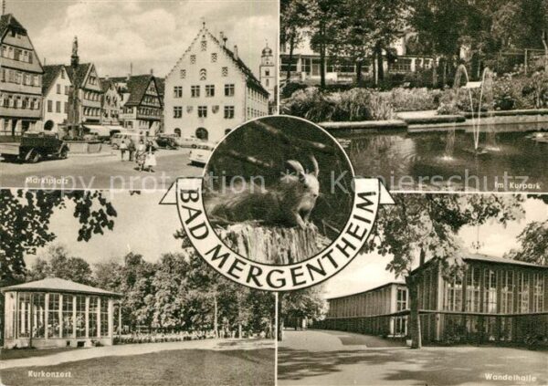 Bad Mergentheim Marktplatz Kurpark Kurkonzert Wandelhal