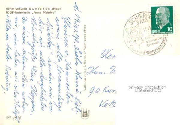 Schierke Harz FDGB Ferienheim Franz Mehring – Bild 2