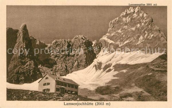 Lamsenjochhuette Panorama