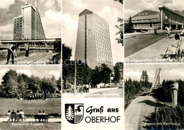 Oberhof Thueringen Interhotel Panorama Großgaststätte Ober