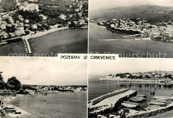 Crikvenica Kroatien Fliegeraufnahme