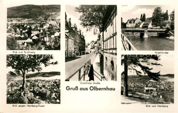 Olbernhau Erzgebirge Bruchberg Kegelbrücke Hainberg Fluren G