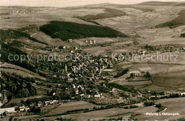 Geising Erzgebirge Fliegeraufnahme