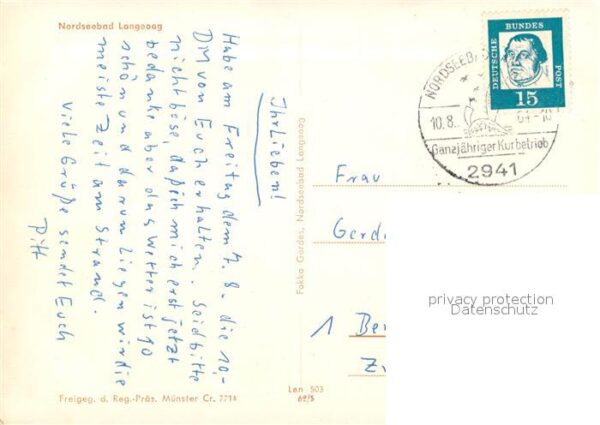 Langeoog Nordseebad Fliegeraufnahme – Bild 2