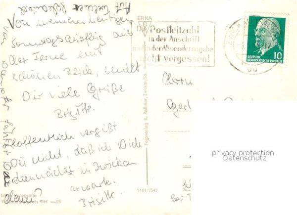 Zwickau Sachsen Hauptbahnhof Bergingenieurschule Schwan – Bild 2
