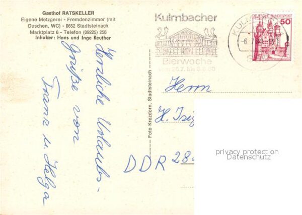 Stadtsteinach Ratskeller Marktplatz Ruine Nordeck Gas – Bild 2