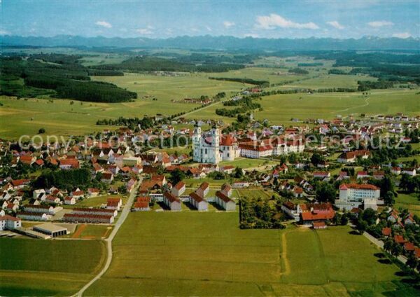 Ottobeuren Fliegeraufnahme mit Zugspitzmassiv
