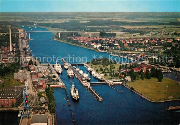 Holtenau Kiel Holtenauer Schleusen mit Hochbrücken Fl