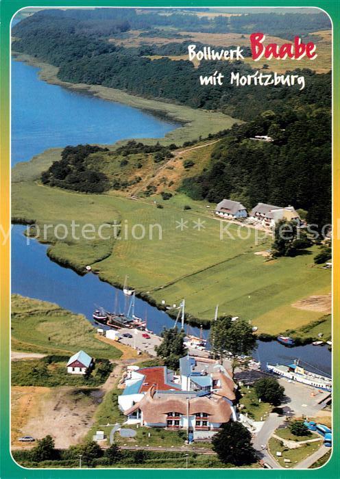 Baabe Ostseebad Ruegen Bollwerk mit Moritzdorf und Moritzburg