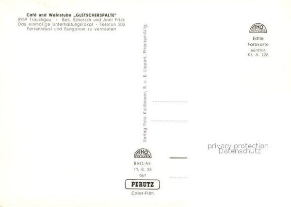 Trauchgau Cafe Weinstube Gletscherspalte Gaststub – Bild 2