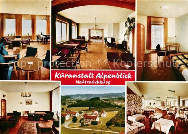 Neutrauchburg Kuranstalt Alpenblick Gasträume Zimmer