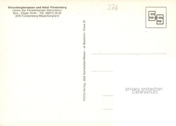 Fuerstenberg Weser Weserberg Terrassen und Hotel Fürstenbe – Bild 2
