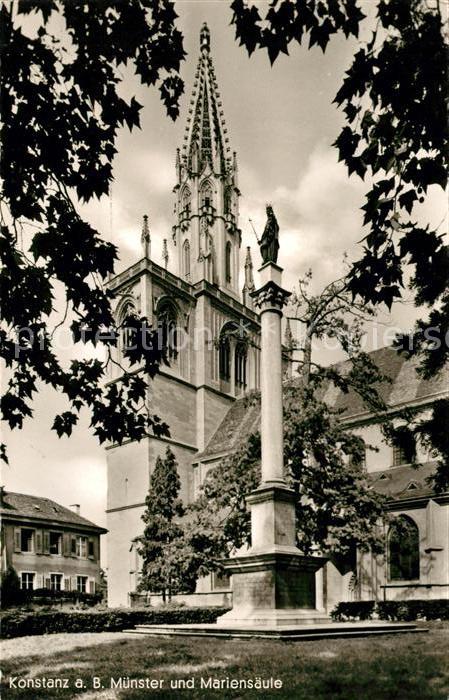 Konstanz Bodensee Münster Mariensäule