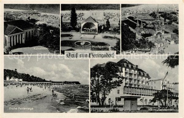 Heringsdorf Ostseebad Usedom Kulturhaus Ladenstrasse Heim Solidaritä