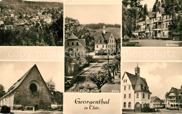 Georgenthal Gotha Korhaus Kurhaus Heim Hotel Deutscher Ho