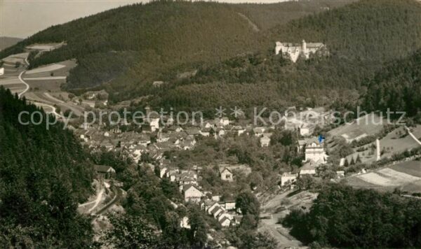 Leutenberg Thueringen Blick vom Neuen Weg