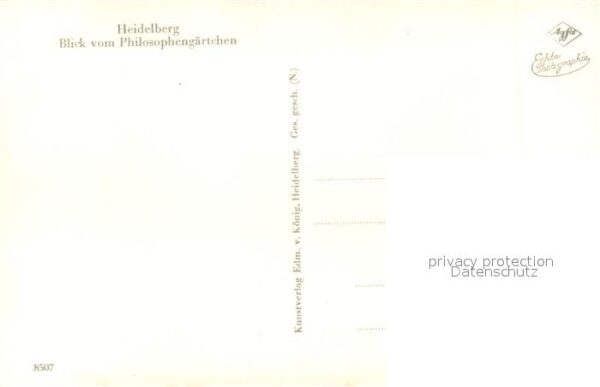 Heidelberg Neckar Blick vom Philosophengärtchen – Bild 2
