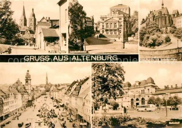 Altenburg Thueringen Landestheater Bahnhof Markt Schlosskirc