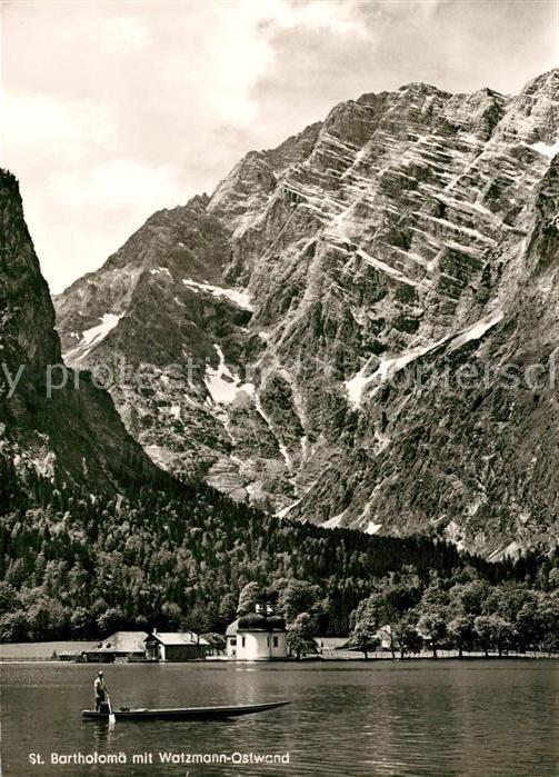 St Bartholomae Königssee Watzmann-Ostwand