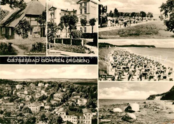 Goehren Ruegen Strohdachhaus Strandhotel Strandpromena