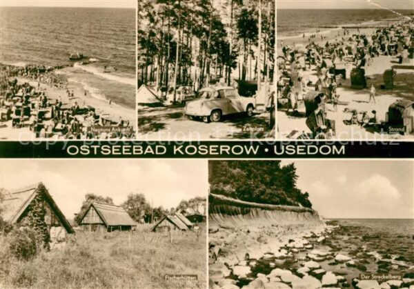 Koserow Ostseebad Usedom Neptuns Ankunft Zeltplatz Strand Fische