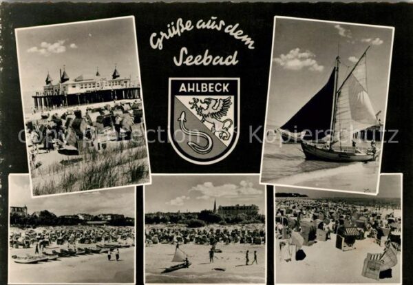 Ahlbeck Ostseebad Seebrücke Segelboote Strandpartien