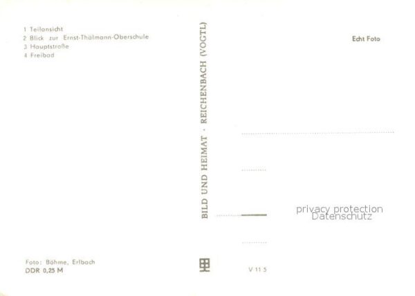 Leutenberg Thueringen Teilansicht Ernst Thälmann Oberschule H – Bild 2
