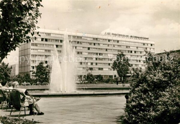 Magdeburg Wilh Pieck Strasse Springbrunnen