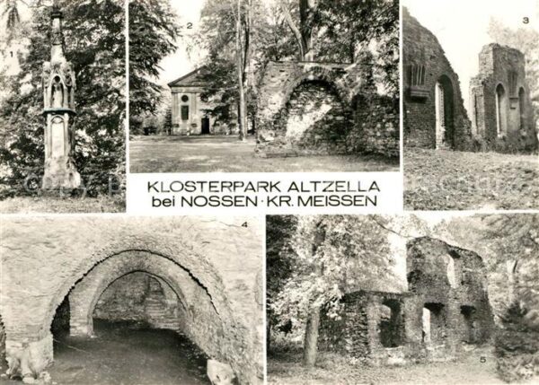 Nossen Klosterpark Altzella Gotische Betsäule