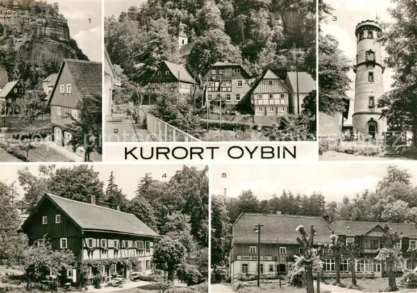 Oybin Teilansichten Aussichtsturm Hochwald Ob