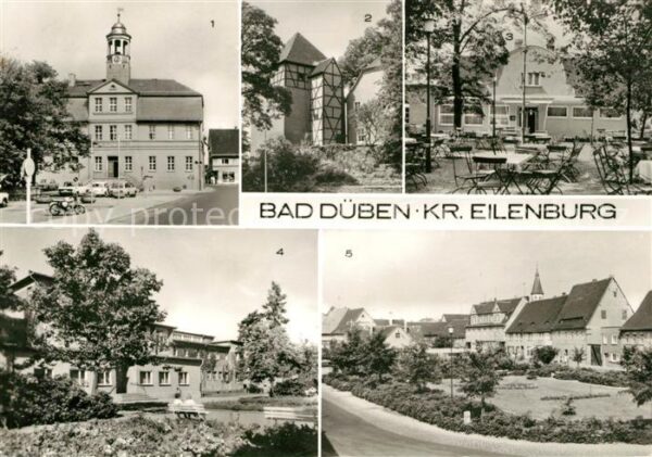 Bad Dueben Markt Rathaus Burg Düben Kulturhaus des