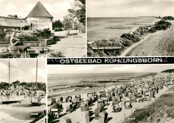 Kuehlungsborn Ostseebad Konzertgarten Ost Weg nach Heiligendamm