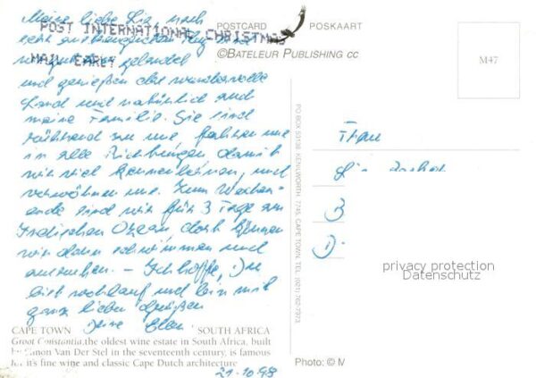 Cape Town Kaapstad Kapstadt Groot Constantia – Bild 2