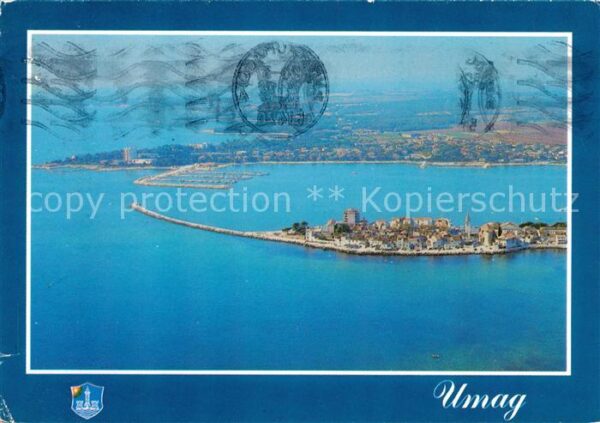Umag Umago Istrien Fliegeraufnahme Hafen