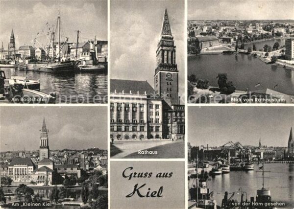 Kiel Bootshafen Rathausturm RathausAm Kleine