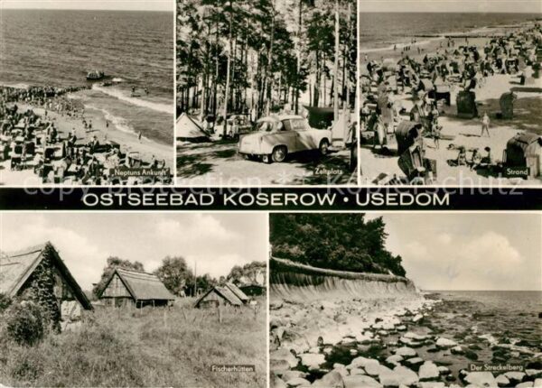Koserow Ostseebad Usedom Neptuns Ankunft Zeltplatz Strand Fische