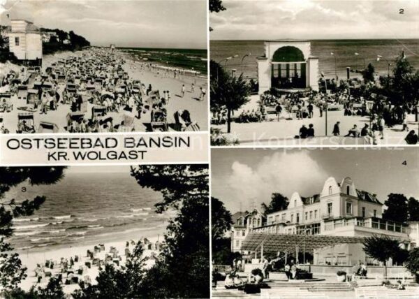 Bansin Ostseebad Strand Kurkonzert FDGB Erholungsheim Jo