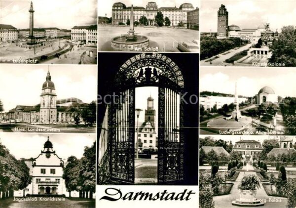Darmstadt Luisenplatz Künstlerkolonie Schloss Jag