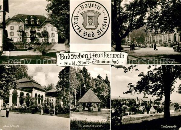 Bad Steben Kurheim Kurhaus Wandelhalle Brunnen Pan