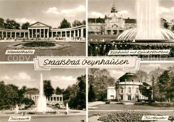 Oeynhausen Wandelhalle Kurhaus Leuchtfontäne Kurpa