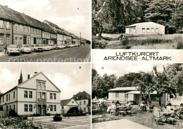 Arendsee Altmark Friedensstraße Kurhaus FDGB Feriendiens