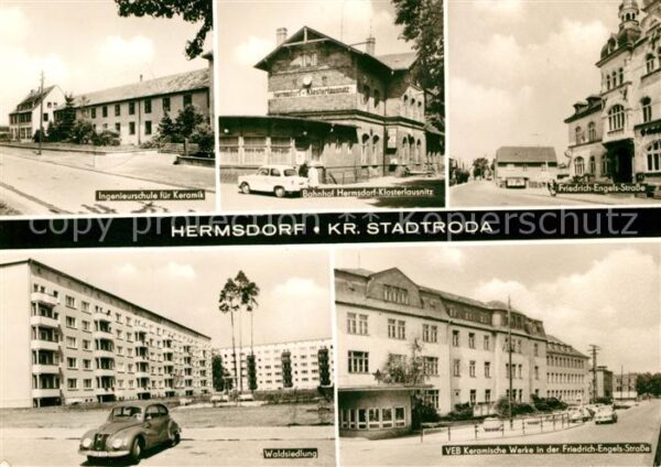 Hermsdorf Thueringen Ingenieurschule Keramik Bahnhof Friedri