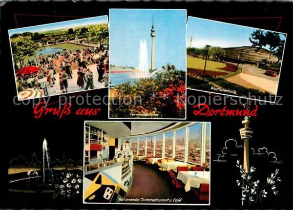 Dortmund Rosenterrasse Fernmeldeturm Rotierendes
