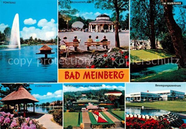 Bad Meinberg Fontäne Brunnenplatz Kurpark Kurparksee