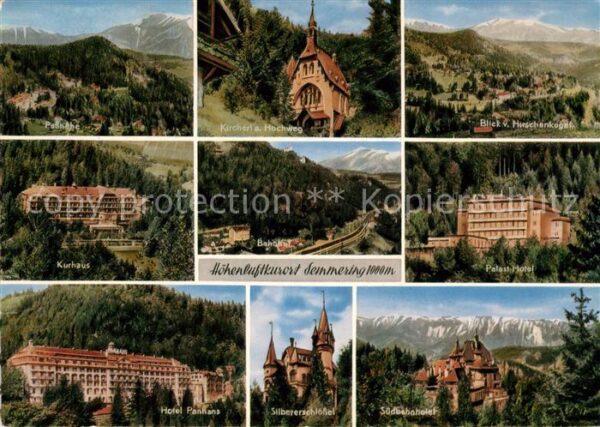 Semmering Niederoesterreich Passhöhe Kircherl am Hochweg Panorama K