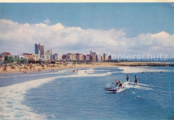 Durban South Africa Surf Riding at North Beach
