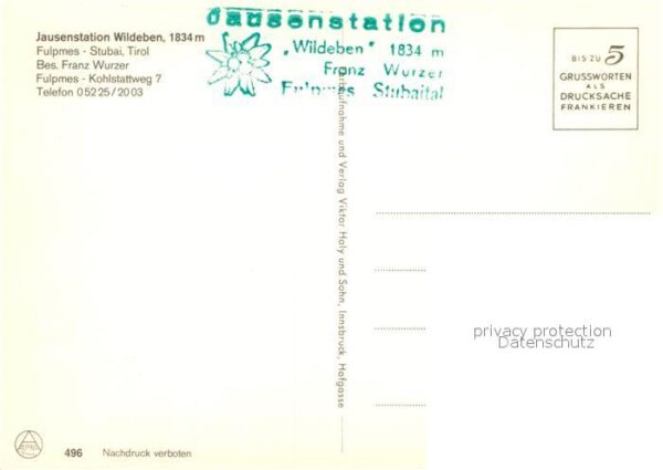 Fulpmes Tirol Jausenstation Wildeben – Bild 2